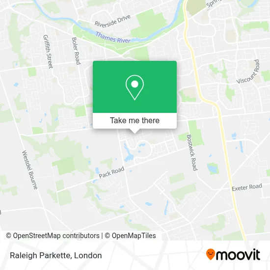 Raleigh Parkette map