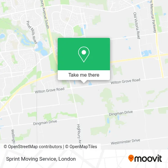 Sprint Moving Service map