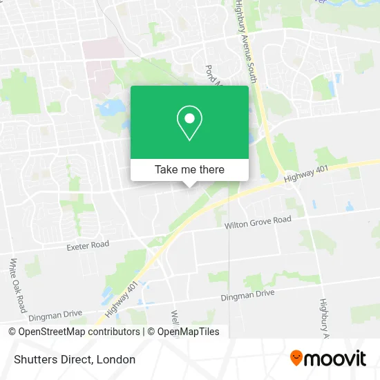 Shutters Direct map