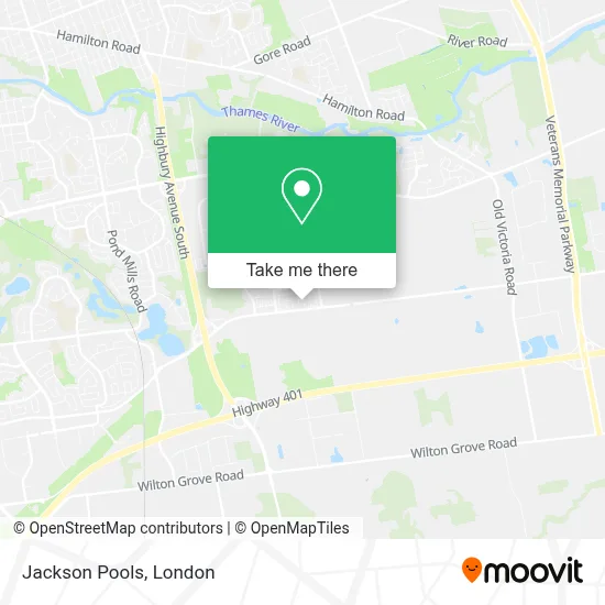 Jackson Pools map