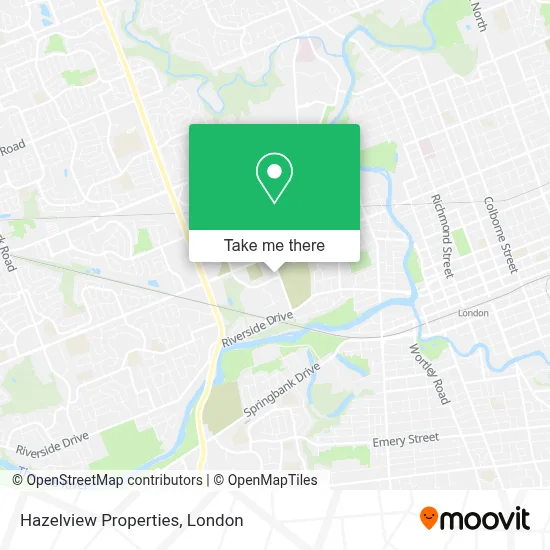 Hazelview Properties map
