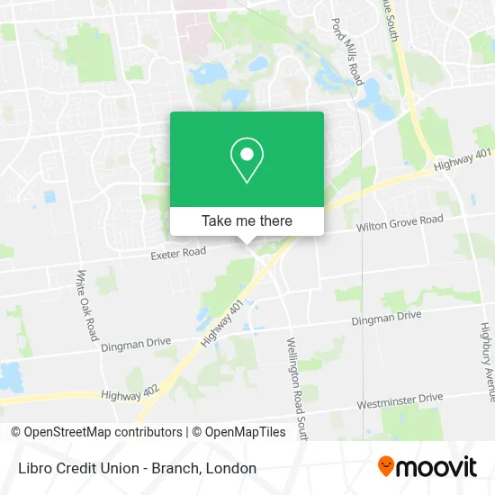 Libro Credit Union - Branch map