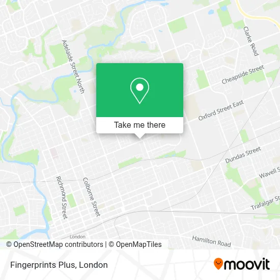 Fingerprints Plus map