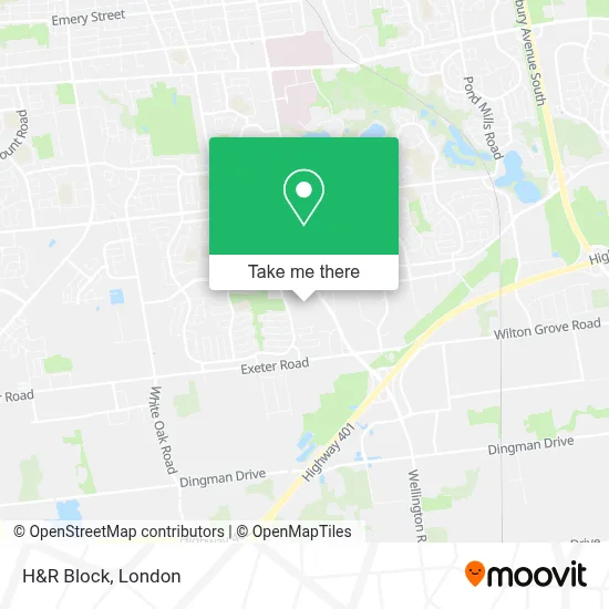 H&R Block map