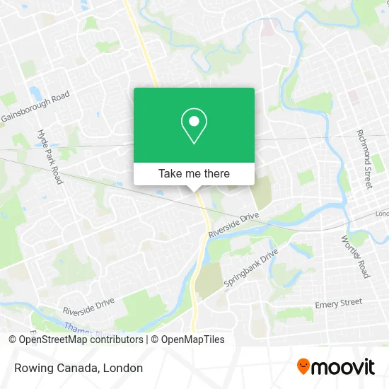 Rowing Canada map