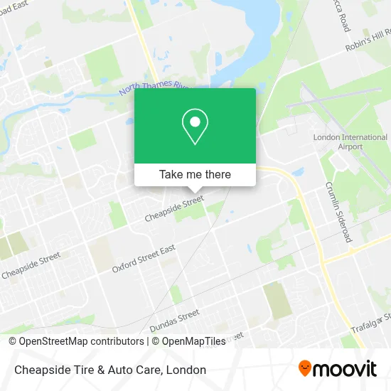 Cheapside Tire & Auto Care map