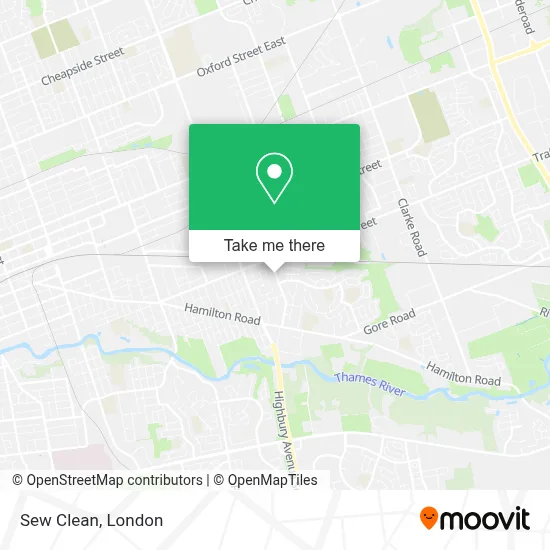 Sew Clean map
