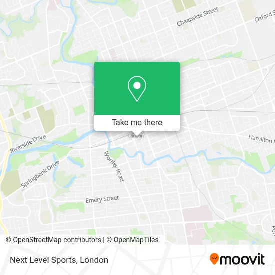 Next Level Sports map