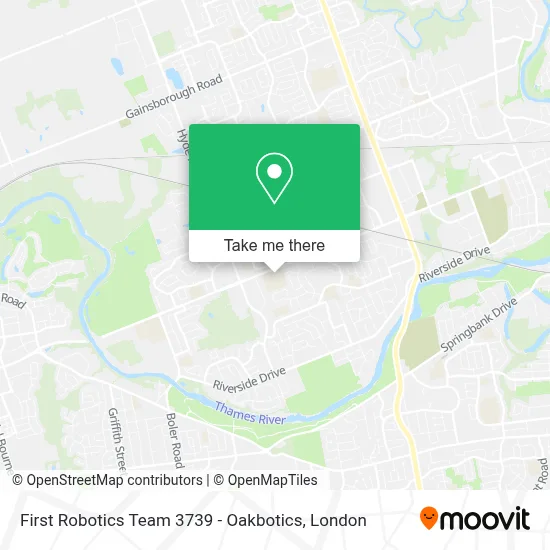 First Robotics Team 3739 - Oakbotics map