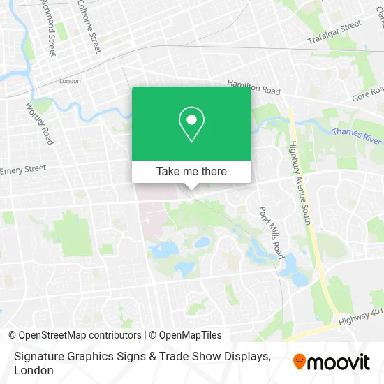 Signature Graphics Signs & Trade Show Displays map