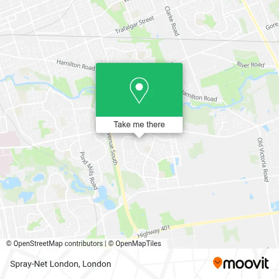 Spray-Net London map