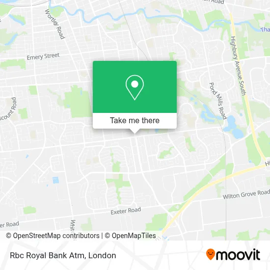 Rbc Royal Bank Atm map