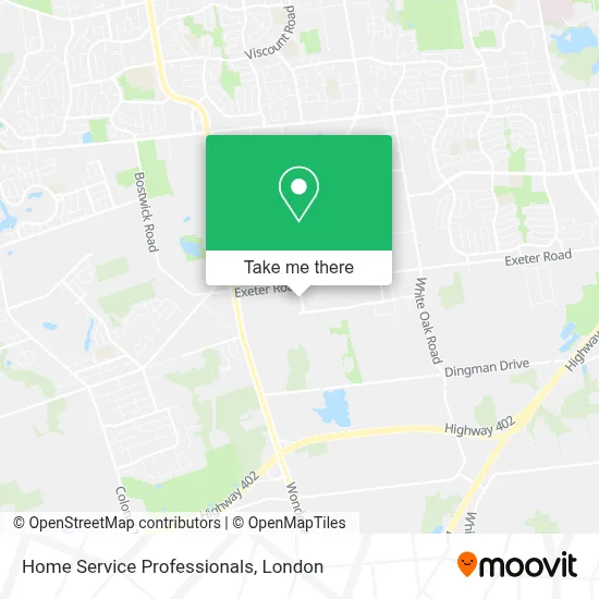 Home Service Professionals map
