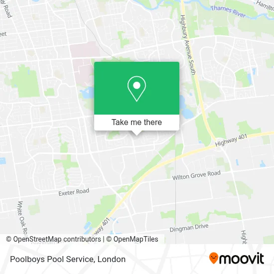 Poolboys Pool Service map