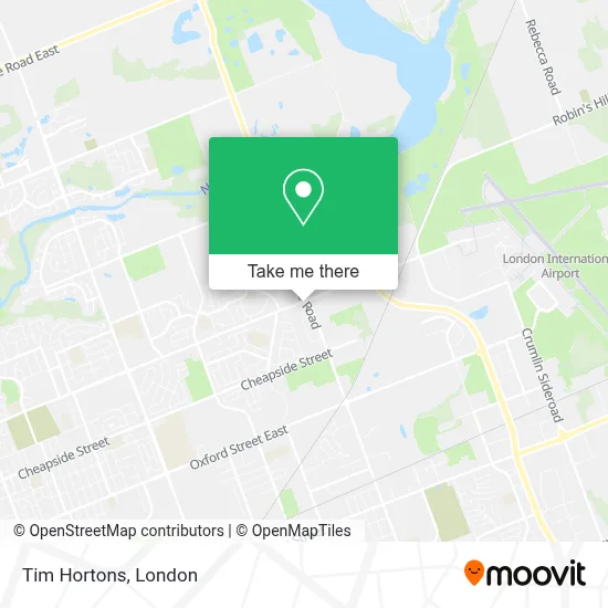 Tim Hortons map
