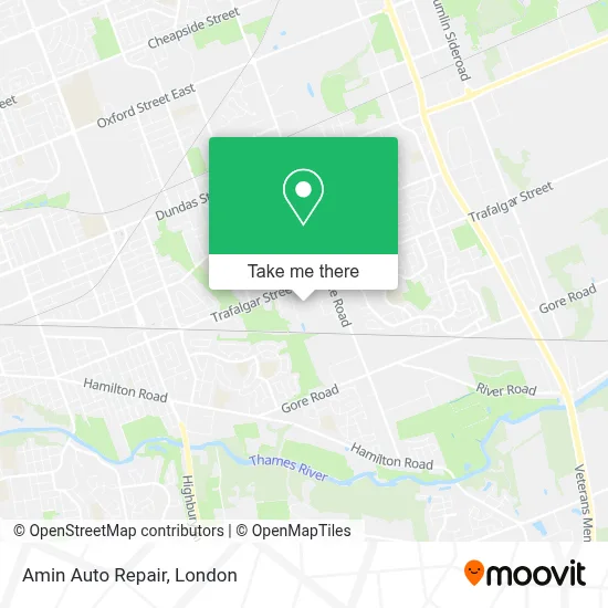 Amin Auto Repair map