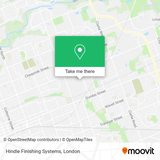 Hindle Finishing Systems map
