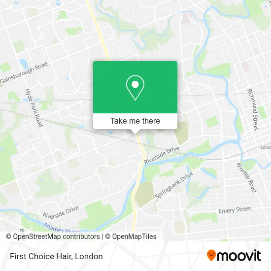 First Choice Hair map