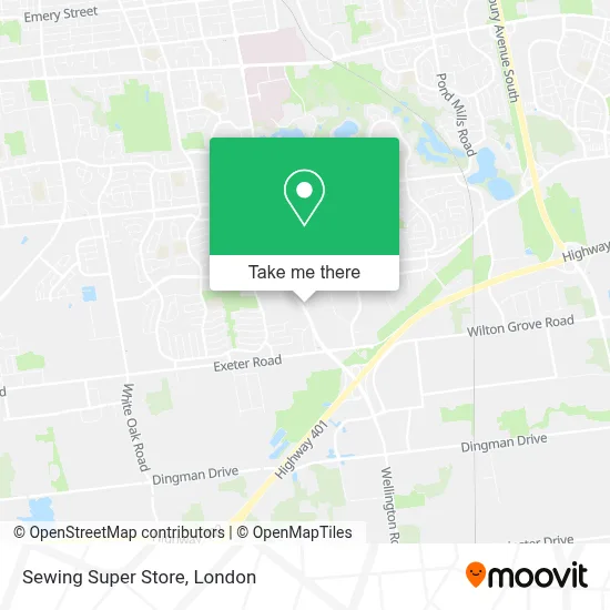 Sewing Super Store map