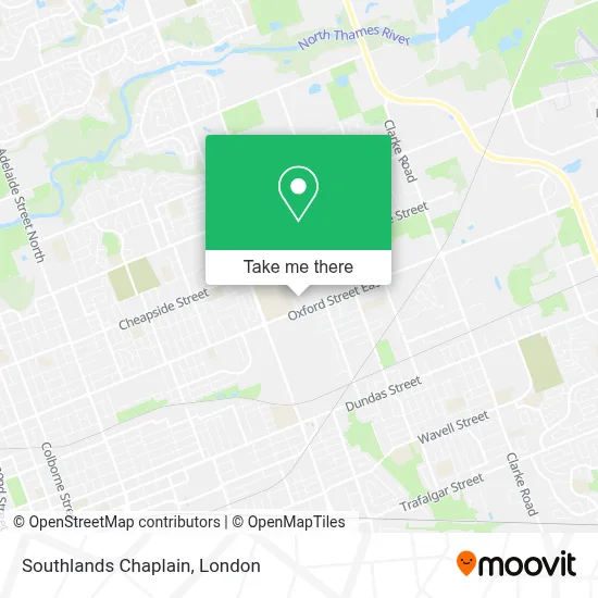 Southlands Chaplain map