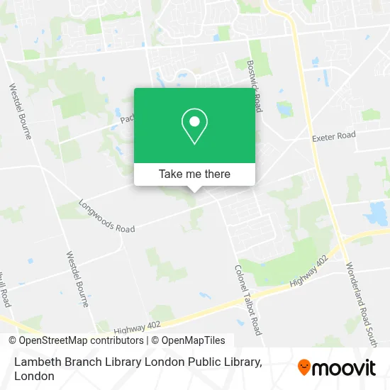 Lambeth Branch Library London Public Library map