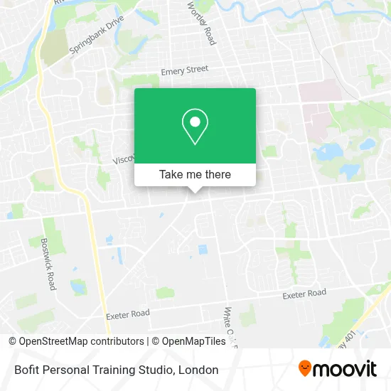 Bofit Personal Training Studio map