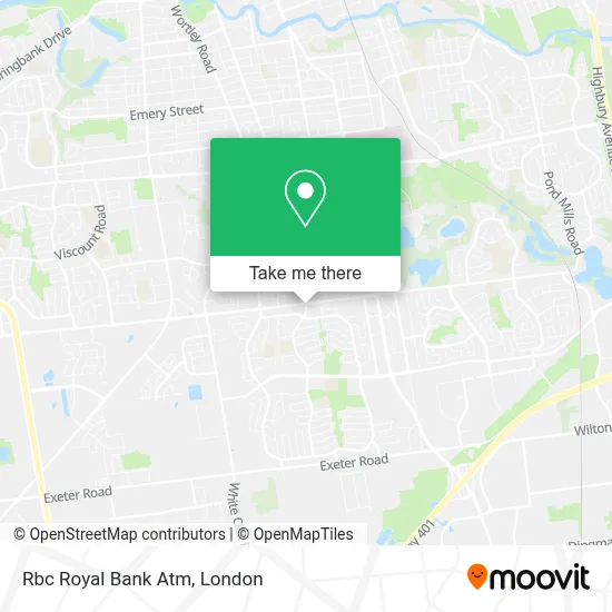Rbc Royal Bank Atm map