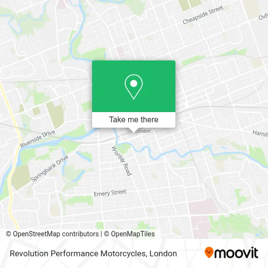Revolution Performance Motorcycles map