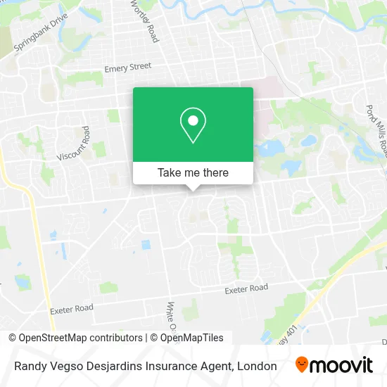 Randy Vegso Desjardins Insurance Agent map