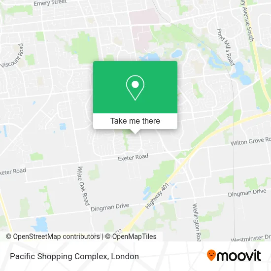 Pacific Shopping Complex map