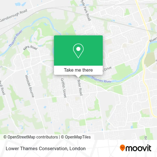 Lower Thames Conservation map