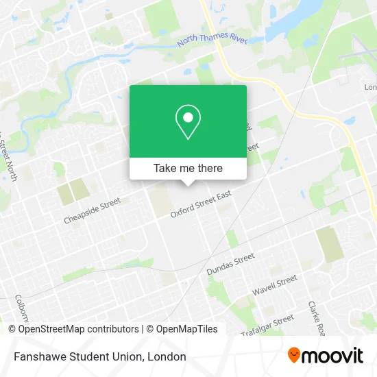 Fanshawe Student Union map