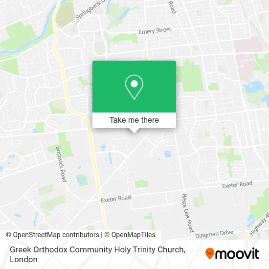 Greek Orthodox Community Holy Trinity Church map