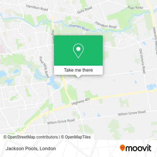 Jackson Pools map