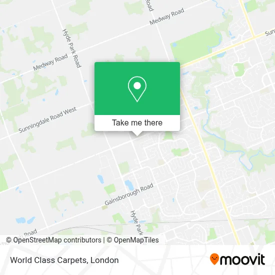 World Class Carpets map
