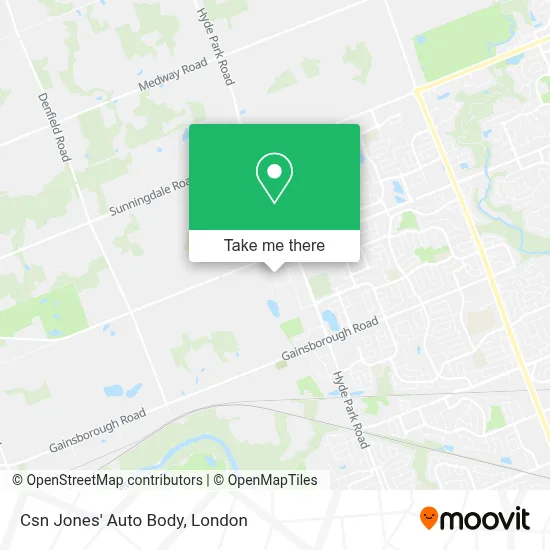 Csn Jones' Auto Body map