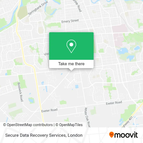 Secure Data Recovery Services map