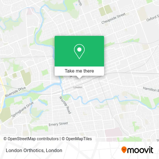 London Orthotics map