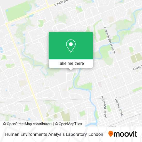 Human Environments Analysis Laboratory map