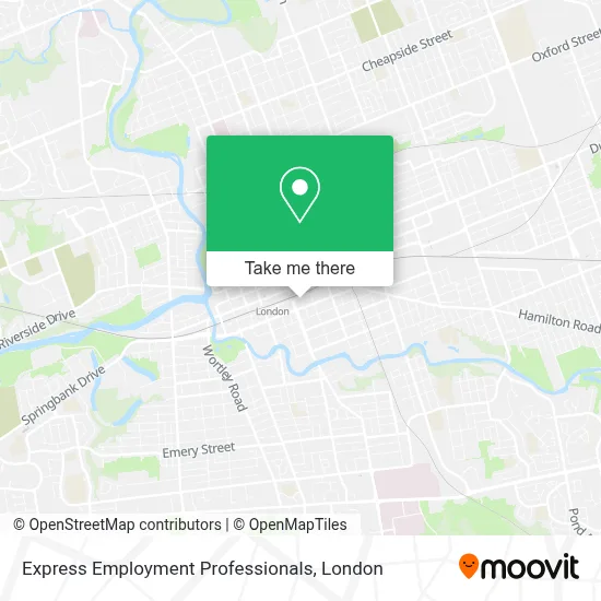 Express Employment Professionals map