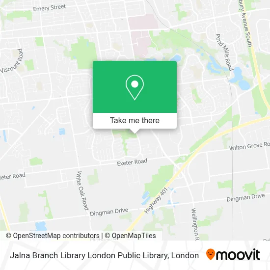 Jalna Branch Library London Public Library map