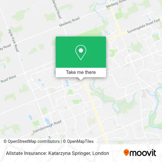 Allstate Insurance: Katarzyna Springer map