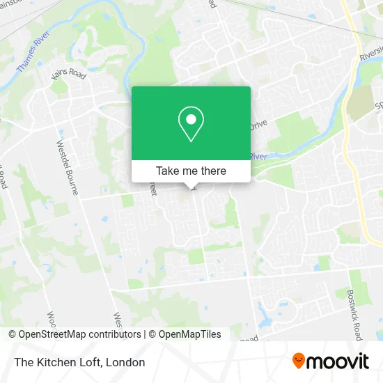 The Kitchen Loft map