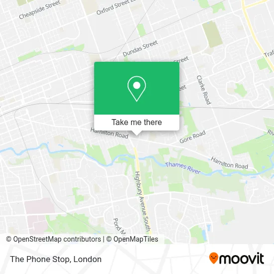The Phone Stop map