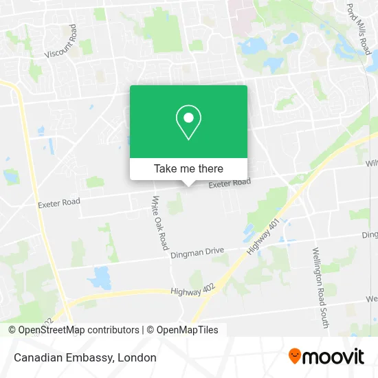 Canadian Embassy map