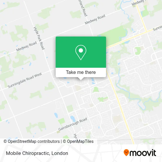 Mobile Chiropractic map