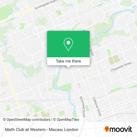 Math Club at Western - Macaw map