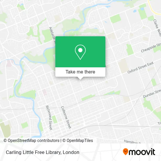 Carling Little Free Library map