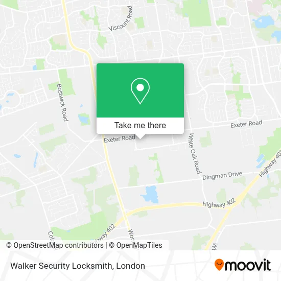 Walker Security Locksmith map