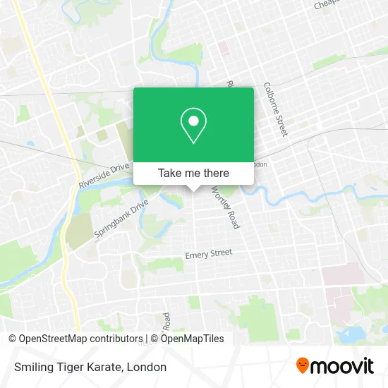 Smiling Tiger Karate map